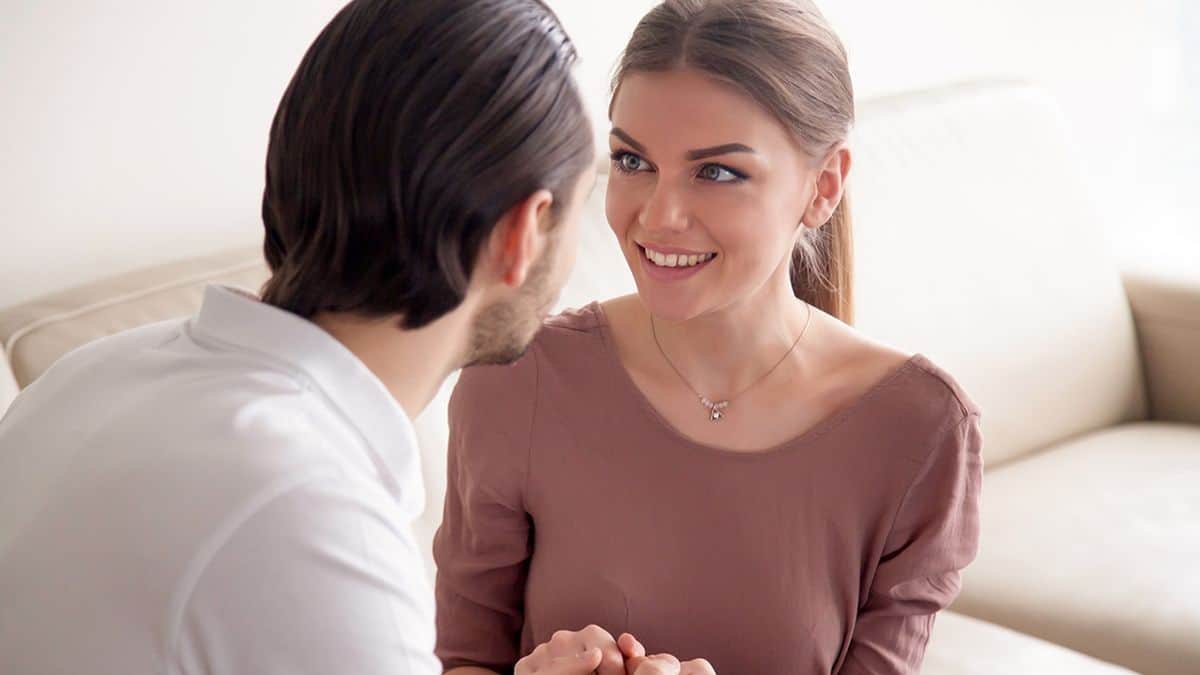 love dating couple romance eye contact