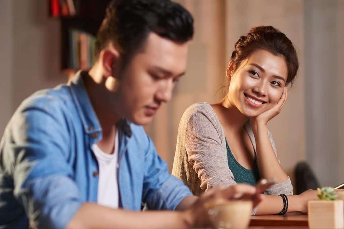 love dating couple romance nervous